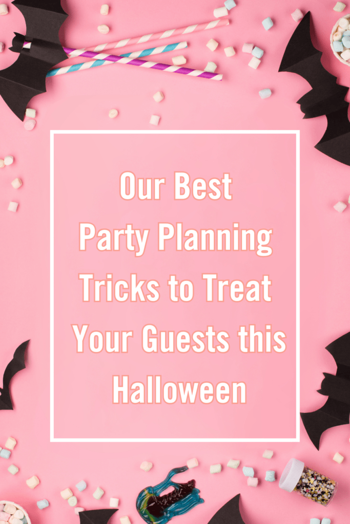Halloween Party Tips banner for blog post